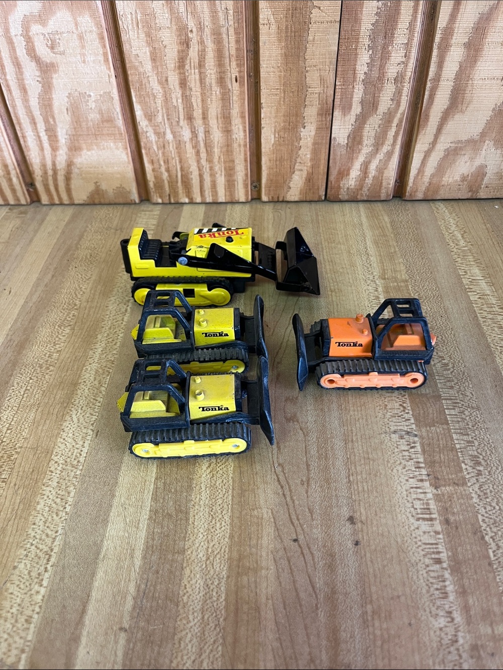 Tonka Small Construction Vehicle Set - Yellow and Orange Bundle
